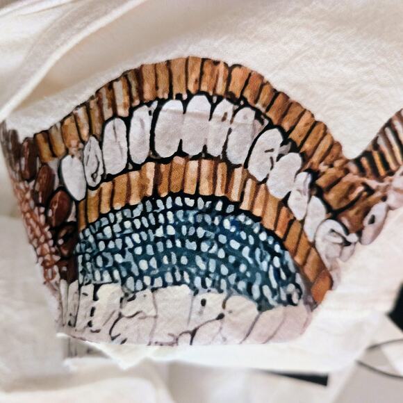 Just Fashion Now NWT white maxi cotton dress S with Side Slit - Picture 16 of 16